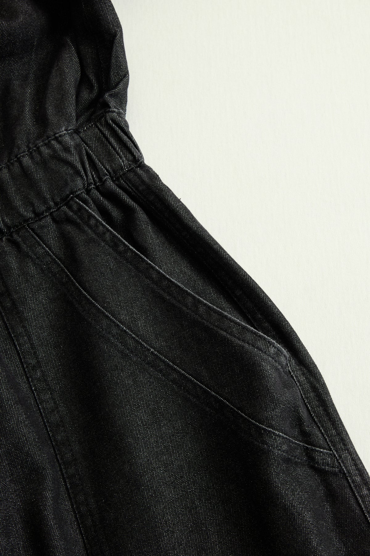 【24-hour shipping out】Casual Loose Vintage Denim Elastic Waist Zipper Hooded Jumpsuit