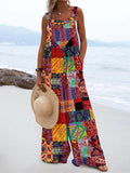 Suspender Button Jumpsuit