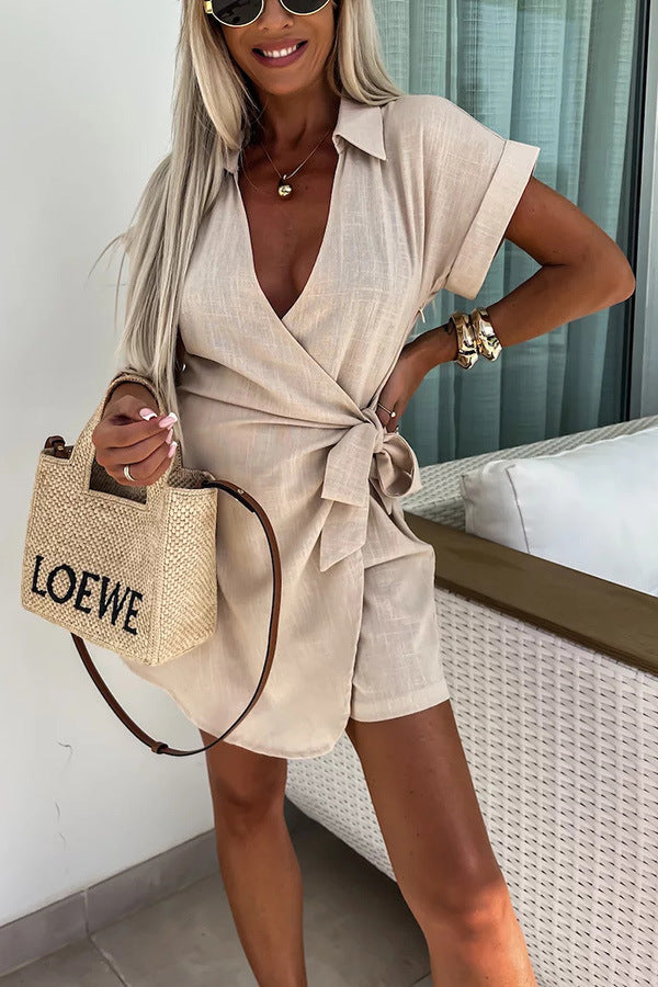 V Neck Jumpsuit