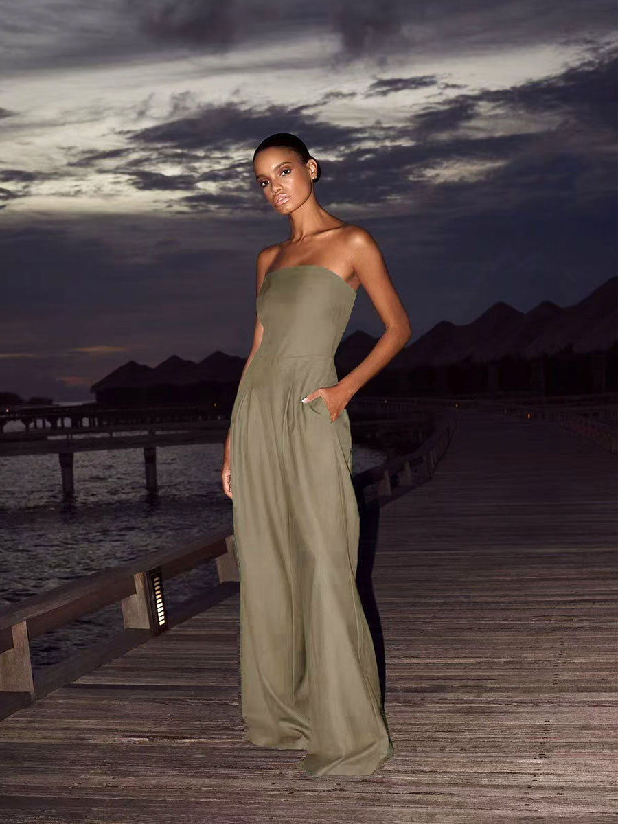 Chic Strapless Jumpsuits