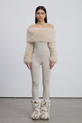 Emer Faux Fur Bodycon Jumpsuit