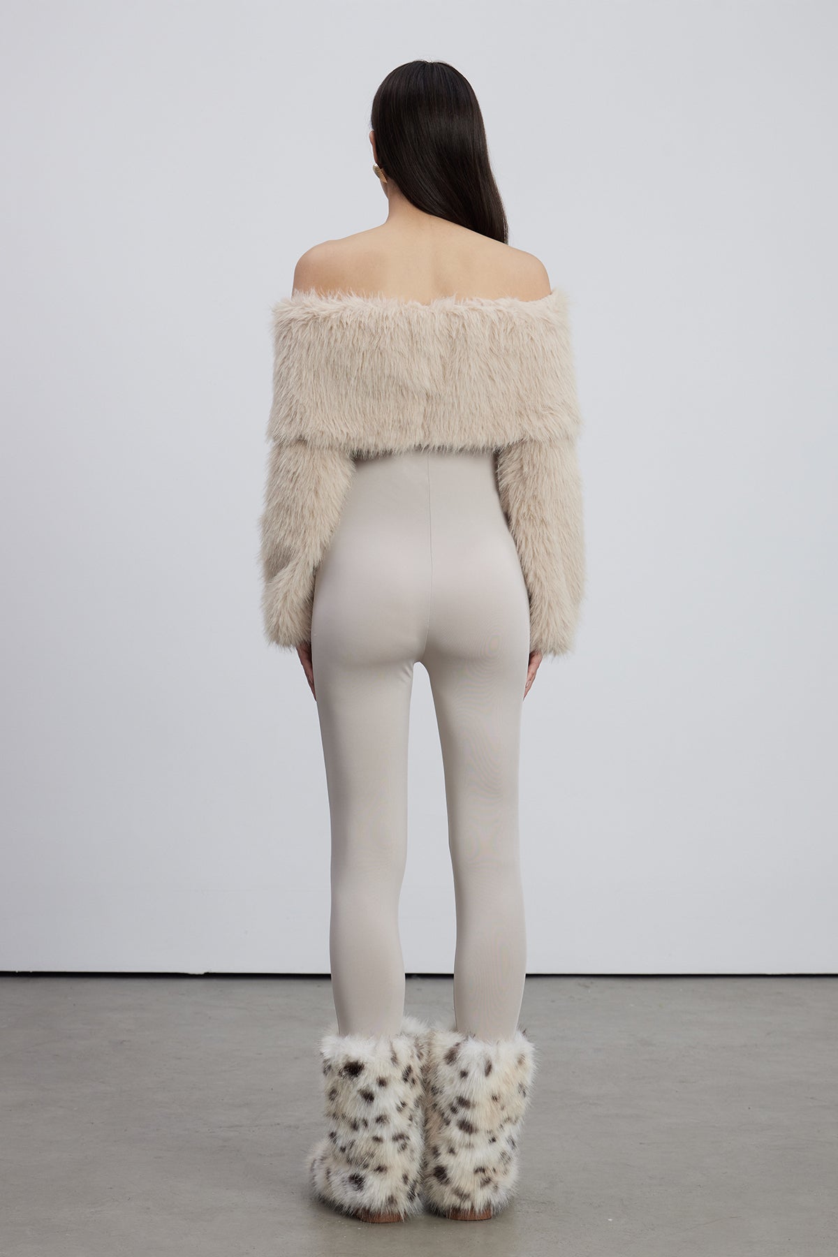 Emer Faux Fur Bodycon Jumpsuit